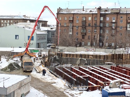 27/03/15 Бетонирование подпорных стен