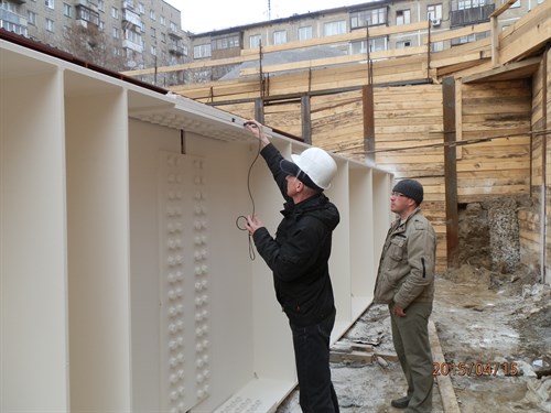 15/04/15 Приемка огнезащитного покрытия балок